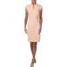 RALPH LAUREN Womens Pink Cap Sleeve Keyhole Above The Knee Shift Dress Size 14