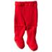 jefferies socks baby girls' seamless organic cotton tights, red, 6 18 months