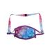 Kids Girls JoJo Siwa Tie-Dye Face Mask Cover Bows Stars w/ Pink Removable Strap