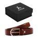 Affilare Men's Genuine Italian Leather Dress Belt Black Brown Tan 12CFTD162