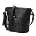 Studs Cool Punk Leather Goth Tassels Messenger Shoulder Handbag Tote Bag