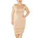 MAWCLOS Plus Size Dress Womens Comfort Soft Lightweight Dress Crew Neck Elegant Dresses Oversize Mesh Spilicing Dress