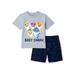 Baby Shark Baby Boy & Toddler Boy T-Shirt & Print Shorts Outfit Set, 2-Piece (12M-4T)