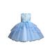 8805 Baby Girls Kids Pageant Dress Lace Flower Embroidered Wedding Party Princess Tutu Formal Dress