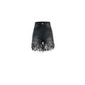 Tetyseysh Womens Tassels Denim Shorts Casual High Waist Short Jeans Hot Bottoms