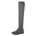DREAM PAIRS Women's Thigh High Boots Over The Knee Boots Lace up Flat Winter High Leg Boots OVERIDE GREY Size 9