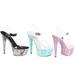 ELLIE 609-AKASHA Women's 6" Heel Clear Upper Ankle Strap Platform Sandal