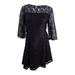 SL Fashions Women's Plus Size Sequined Lace Dress