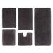 Casual Elegence 5 Piece Bath Rug Collection by Home Weavers Inc in Grey