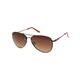 Harley-Davidson Women's Fashion Aviator Sunglasses, Brown Frame & Gradient Lens, Harley Davidson