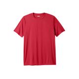 Men's Big & Tall No Sweat Crewneck Tee by KingSize in Red (Size 7XL)