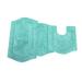 Waterford 3-Pc. Set Bath Rug Collection by Home Weavers Inc in Turquoise