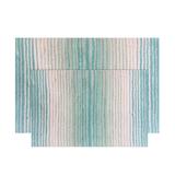 Gradiation 2 Piece Set Bath Rug Collection by Home Weavers Inc in Turquoise