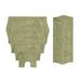 Waterford 5 Piece Set Bath Rug Collection by Home Weavers Inc in Sage