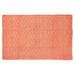 Beehive Modern Collection Area Rug by Home Weavers Inc in Coral (Size 96" X 120")