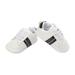 Binpure Baby Boys Girls Leather Sneakers Casual Striped Lace Up Crib Shoes Non-Slip Sole