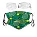 Tennis Rackets and Balls,Face Mask Reusable Washable Masks Cloth for Men and Women