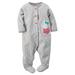 Carters Baby Clothing Outfit Girls Microfleece Snap-Up Sleep & Play Polka Dot Dog