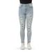 No Boundaries Juniors' Destructed Curvy High Rise Ankle Skinny Jeans