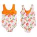 Styles I Love Baby Toddler Girl Peaches One-Piece Swimsuit Bathing Suit Beach Swimwear 1-Piece Orange Fruit Swimsuit with a Little Bow