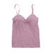 Kernelly Women V Neck Tops Ladies Padded Straps Bra ShirtÂ