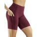 Sexy Dance Compression Active Work Shorts for Women Biker Cycling Sport Running Gym High Waist Pockets Leggings