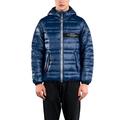 Men's Puffer Down Jacket with Hooded Lightweight Winter Short Down Jacket Long Sleeve Coat