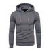 Avamo Men Plaid Jacquard Hooded Jacket Sweatshirt Brushed Fleece Soft Light Weight Lined Tracksuit