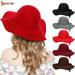 Spencer Vintage Women's Winter Floppy Wide Brim Hat Wool Felt Bowler Cloche Fedora Floopy Hat Sun Cap