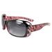 Stylish Shield Sunglasses Black Pink Frame Purple Black Lenses for Women and Men