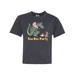 Inktastic Funny Tea Rex Party Teen Short Sleeve T-Shirt Unisex Retro Heather Black L