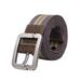 Brongsleet Men'S Stripe Belts Casual Belt Buckle Canvas Leather Belt