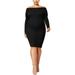 Say What? Womens Bodycon Sweater Dress