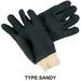 HAWK Men's PVC Double Dipped Coated Gloves with Sandy Finish - Large - 9000R