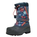 Dream Pairs Boys & Girls Zip Mid Calf Waterproof Winter Snow Boots Kamick Navy/Red Size 12