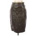 Pre-Owned Zara Basic Women's Size L Faux Leather Skirt