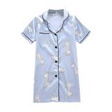 Girls Rayon Nightgown Nightdress Pajamas Dress 4-14 Years