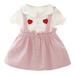 Baby Girls Dress Summer Baby Dress Sleeve Newborn Infant Dresses Cotton Love Toddler Dresses For 0-2T