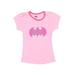 DC Comics Toddler Girls' Batgirl Glitter Logo Tee, Pink (3T)