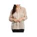 Vince Camuto Womens Plus Metallic Collared Button-Down Top