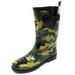 Rubber Rain Boots for Women - 11" Waterproof Boots for Women - Rain Footwear, Garden Boots for Ladies, Camo Green, Size 6