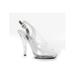 Ellie Shoes E-521-Spring-W 5 Heel Clear Wide Width Sandal Clear / 7