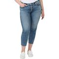 Silver Jeans Co. Women's Plus Size Suki Mid Rise Skinny Crop Jeans