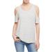 Sanctuary Clothing Womens Cold Shoulder Basic T-Shirt