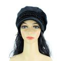 Women's Chic hats Fashion hats Beret Wool Beanie Winter Hat with visor