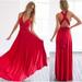 Women's high-end temperament multi-wear cross-halter bandage dress long skirt dress OLRIK LQ2035