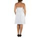 24seven Comfort Apparel Plus Size Knee Length Strapless Mini Dress