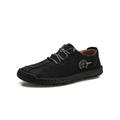 Audeban Mens Driving Penny Loafers Suede Moccasins Lace up Casual Dress Boat Shoes