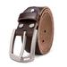 MOZETO Full Grain Leather Belts for Men, 1 1/2" Wide Genuine Leather Casual Jeans Men's Belt with Anti-Scratch Pin