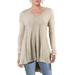Free People Womens Dancing In The Forest Wool Blend Asymmetric Pullover Sweater